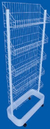 Ref.090 - Expositor para cabeceira de caixa com 4 roldanas - 1,55x0,60m