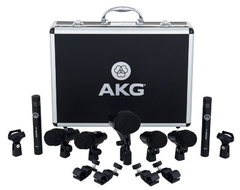 Kit Microfone p/ Bateria Drum Set Session I Akg 7 Pçs c/ Case