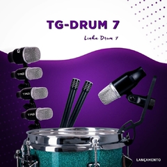 Kit Microfone p/ Bateria Tag Sound Tg Drum 7 C/ Case