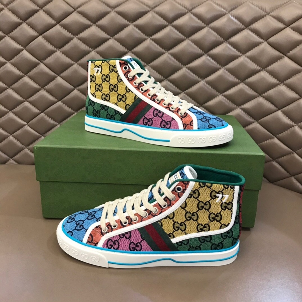 Tenis cheap gucci altos