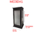 Farol moderno metalico BB - Iluminacion San Miguel