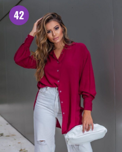 MAXI CAMISA MARSALA 42/44