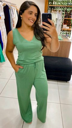 TRIJUNTO REGATA PANTALONA E COLETE MALHA COMFY na internet