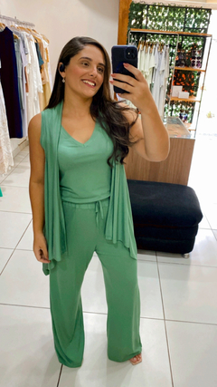 TRIJUNTO REGATA PANTALONA E COLETE MALHA COMFY - Camila Raidan