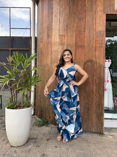 CONJUNTO REGATA E SAUA LONGA ESTAMPADA VISCOSE - Camila Raidan