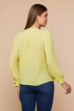 Imagem do BLUSA CREPE MANGA LONGA CANDY COLOR Menta