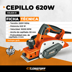 CEPILLO ELECTRICO LUSQTOFF 620W - comprar online