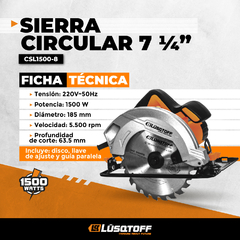 SIERRA CIRCULAR LUSQTOFF 1500W en internet