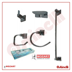 MOZART SET ACCESORIO 5 PZS ACERO INOX NEGRO 9320