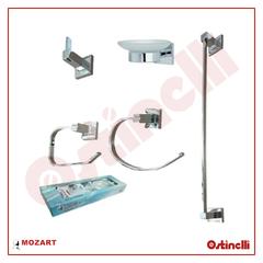 MOZART SET ACCESORIO 5 PZS ACERO INOX CROMO 9581