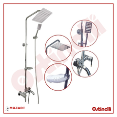 MOZART SET DUCHA C/ BARRAL 5 PZS G2043