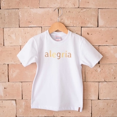 CAMISETA MANGA CURTA ESTAMPA ALEGRIA - comprar online