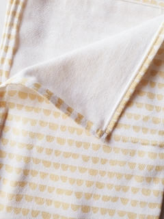 Cueiro flanelado ondinhas amarelo - comprar online