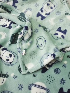 Mantinha fleece - panda astronauta - loja online