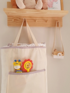 Imagem do Tapete de atividades infantil com ecobag - carinhas