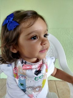 babador bandana duplo feiro em malha e tecido 100 algodão lunaticas kids