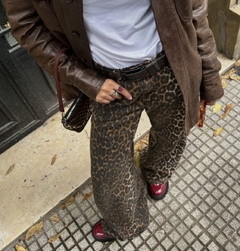 WIDE LEG LEOPARD BROWN - comprar online