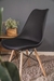 Silla Eames negra con almohadon