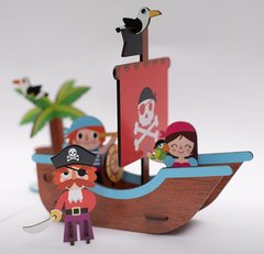 Rompecabezas 3D Barco PIRATA - TOY HAUS