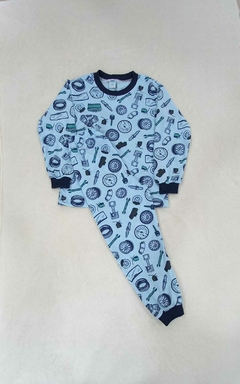 Pijama comprido malha bebê P ao GG (menino - estampas variadas) na internet