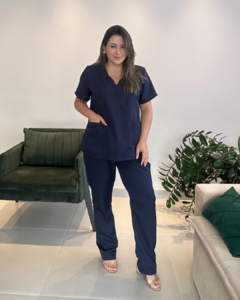 Scrub Daniela - azul marinho - comprar online