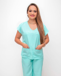 Scrub Letícia feminino - verde claro