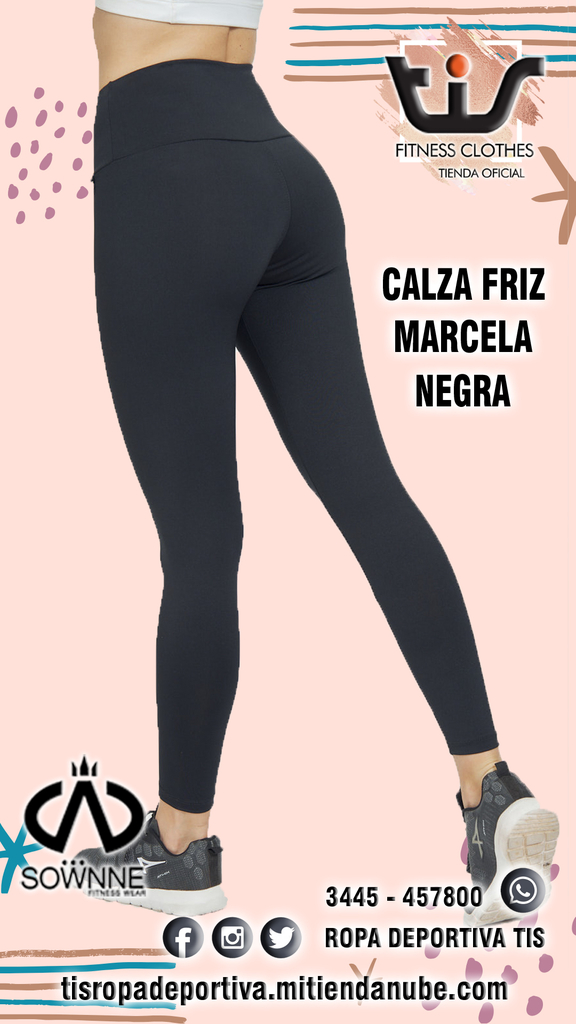 Calza Frizada Marcela Negra SOWNNE 2272