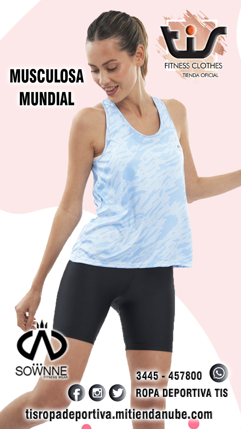 Musculosa Mundial Estampada * SOWNNE * (1310)