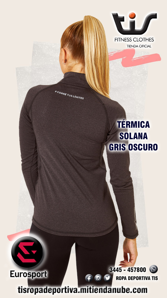 Remera T rmica Solana Gris Oscuro EUROSPORT 33017
