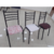 Pack 6 sillas Patagonia blancas con letras rojas (06439) - comprar online