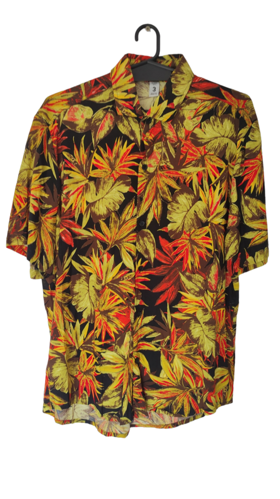 Camisa 2024 hawaiana naranja