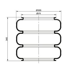 Fuelle De Suspensi?n Neum?tica 3b-33-270l - comprar online