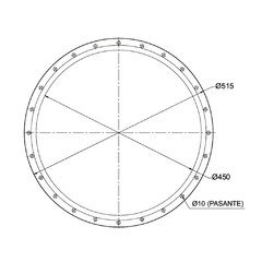 Brida De Aluminio 24 Aguj. Pasantes De 450mm en internet