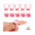 Anel Batoque Rosa Descartável Pequeno 50 Unidades - Vison Distribuidora | Cosméticos Profissionais