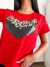 Remera Doble Flecha Print Gold RED