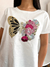 Remera Mariposa Flores - comprar online