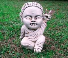 Buda De Resina Apto Exterior Jardin Decoracion Estatua Bebe - comprar online