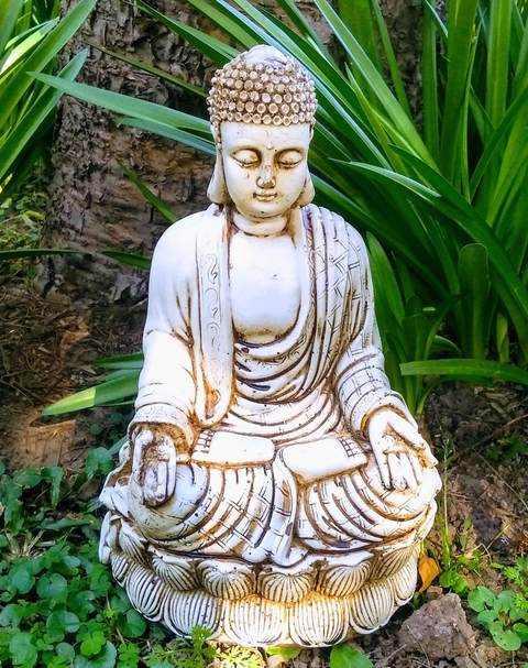 Buda De Resina Para Exterior Jardin Decoracion Estatua Adorn
