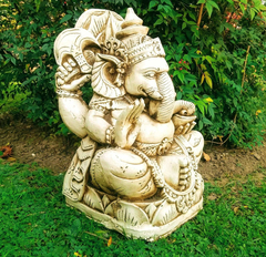 Ganesha Grande De Resina Jardin Exterior Decoracion - tienda online