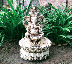 Ganesha Fuente De Agua Con Bomba Y Luz Incluidas Cascada - comprar online