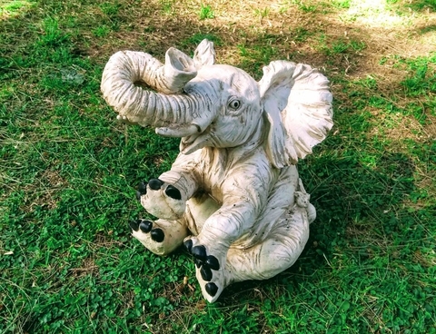 Elefante De Jardin Estatua De Resina Decoracion