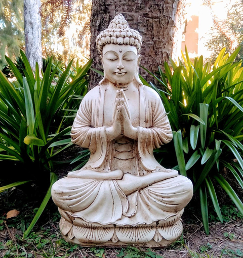 Buda Mediano Rezando Exterior Jardin Decoracion Estatua 51 CM
