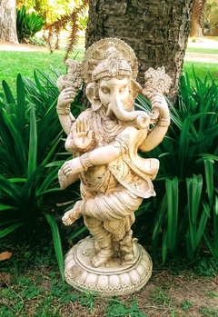 Ganesha Grande De Resina Jardin Exterior Decoracion Estatua 60 CM