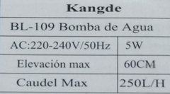 Bomba Motor Para Fuentes De Agua Con Luz 5 W 250 L/H - comprar online