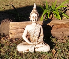 Buda Mediano De Resina Exterior Jardin Decoracion Estatua - comprar online