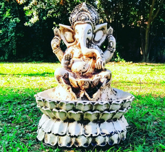 Ganesha Fuente De Agua Con Bomba Y Luz Incluidas