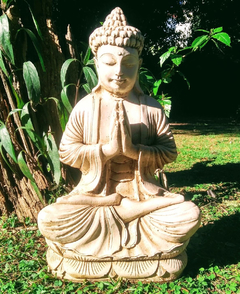 Buda Mediano Rezando Exterior Jardin Decoracion Estatua 51 CM - comprar online