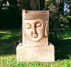 Fuente De Agua Cara De Buda Con Bomba Y Luz Decoracion - tienda online