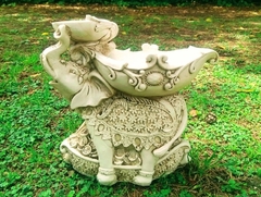 Elefante Bebedero De Aves Pajaros Jardin Estatua - Artesanias Paradise Home & Deco