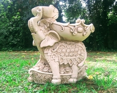 Elefante Bebedero De Aves Pajaros Jardin Estatua - comprar online